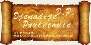 Đenadije Pavletović vizit kartica